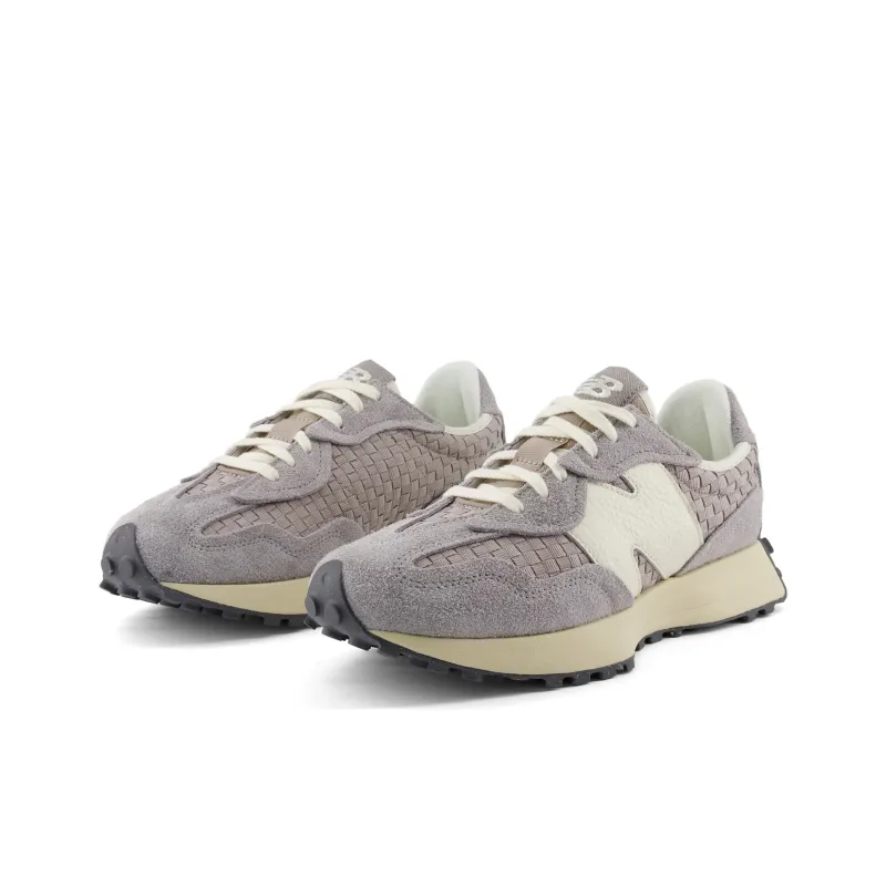 New Balance 327 Woven Cement Grey Light Mushroom-1