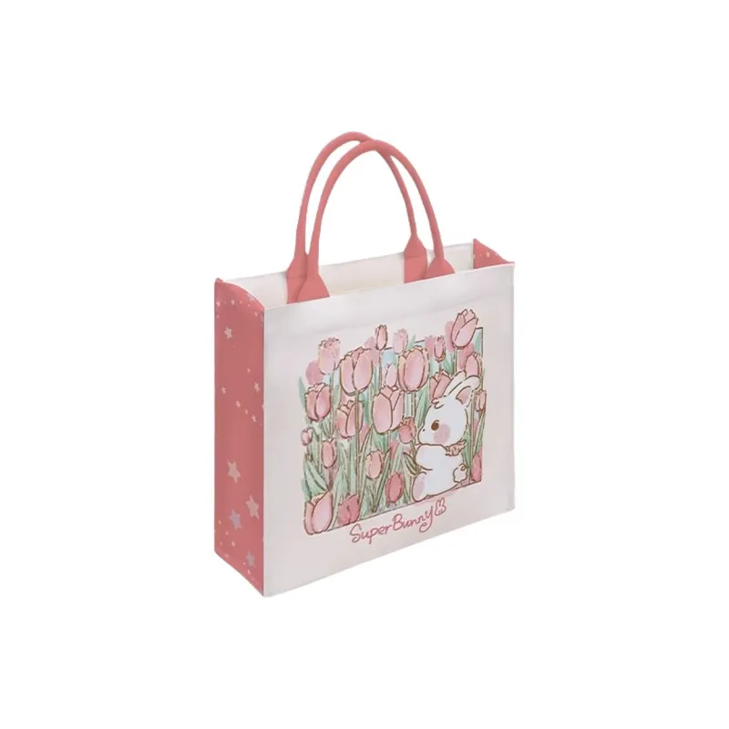 AOSONG Suede Technology Fabric Handbag Regular Unisex Pink-4