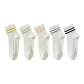 Ginger Yellow+Light Green+Light Pink+Purple+White[Dopamine Dressing Double Stripe Preppy Style]