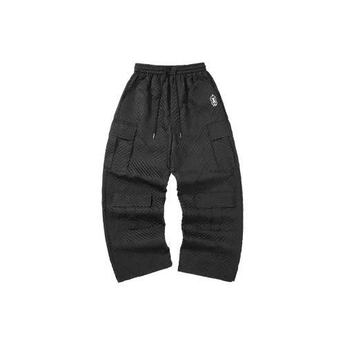 GENANX Casual Pants Unisex Black