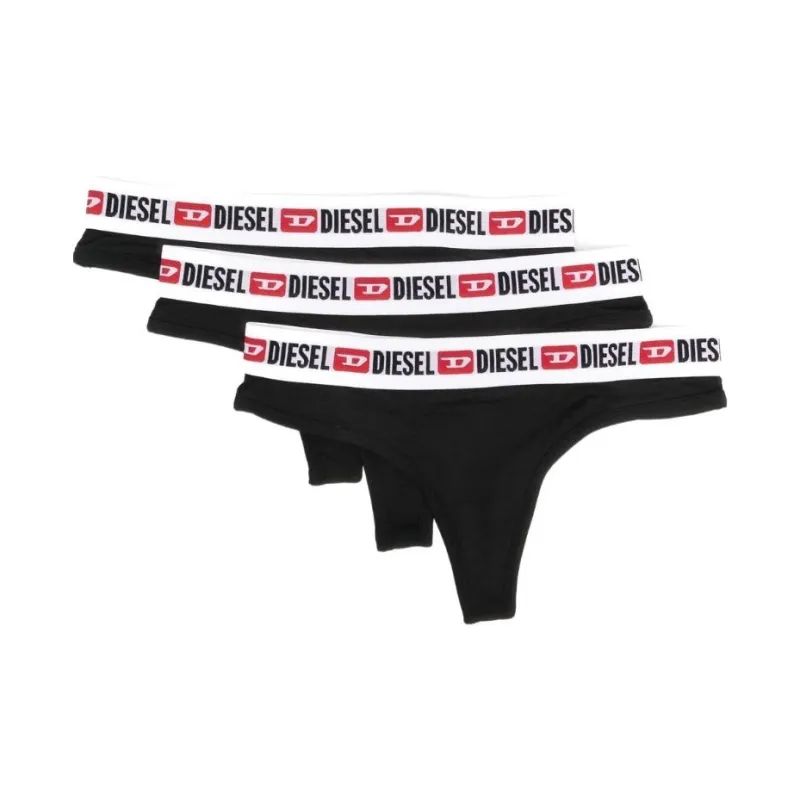DIESEL Ufst Stars Threepack Logo Waistband Briefs-0
