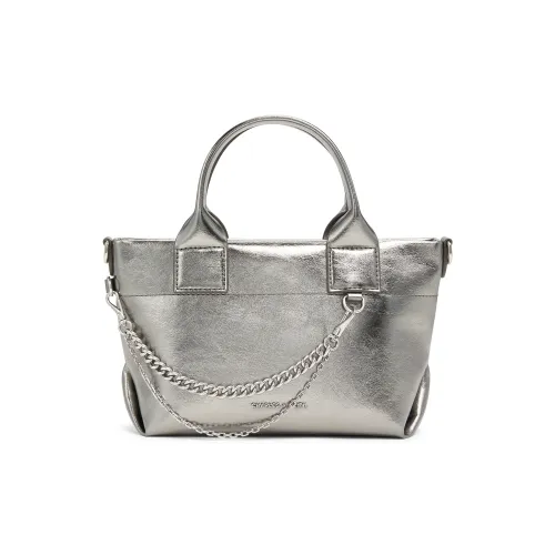 CHARLES&KEITH PU Shoulder Bag Small Size Women's Noir Black/Pewter Grey/Burgundy Wine Red