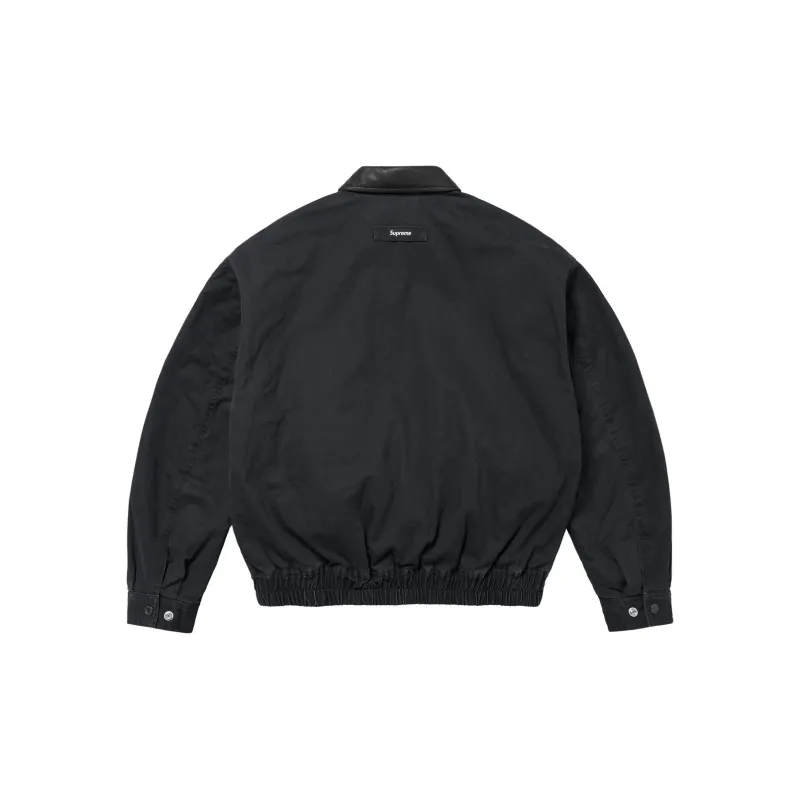 Supreme Leather Collar Utility Jacket FW24-15