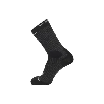 SALOMON Ultra Glide Crew Mid-Calf Socks Unisex 1 Pack Black/Phantom/Ghost Gray