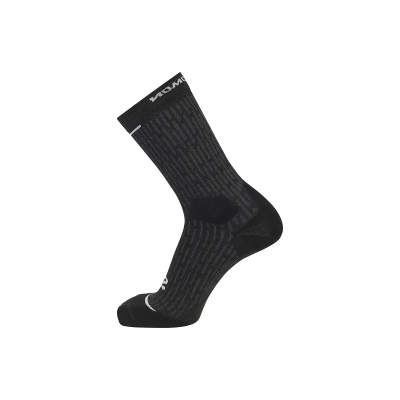 SALOMON Ultra Glide Crew Mid-Calf Socks Unisex 1 Pack Black/Phantom/Ghost Gray-0