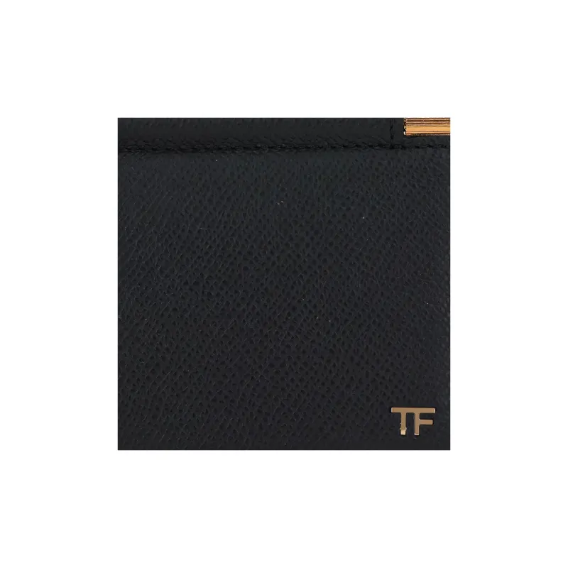 TF Cow Leather Wallet Card Holder Regular Men's Black-4