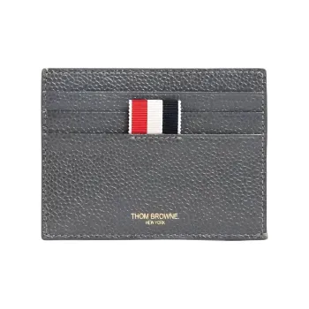 THOM BROWNE· Calfskin Card Holder Men's Gray