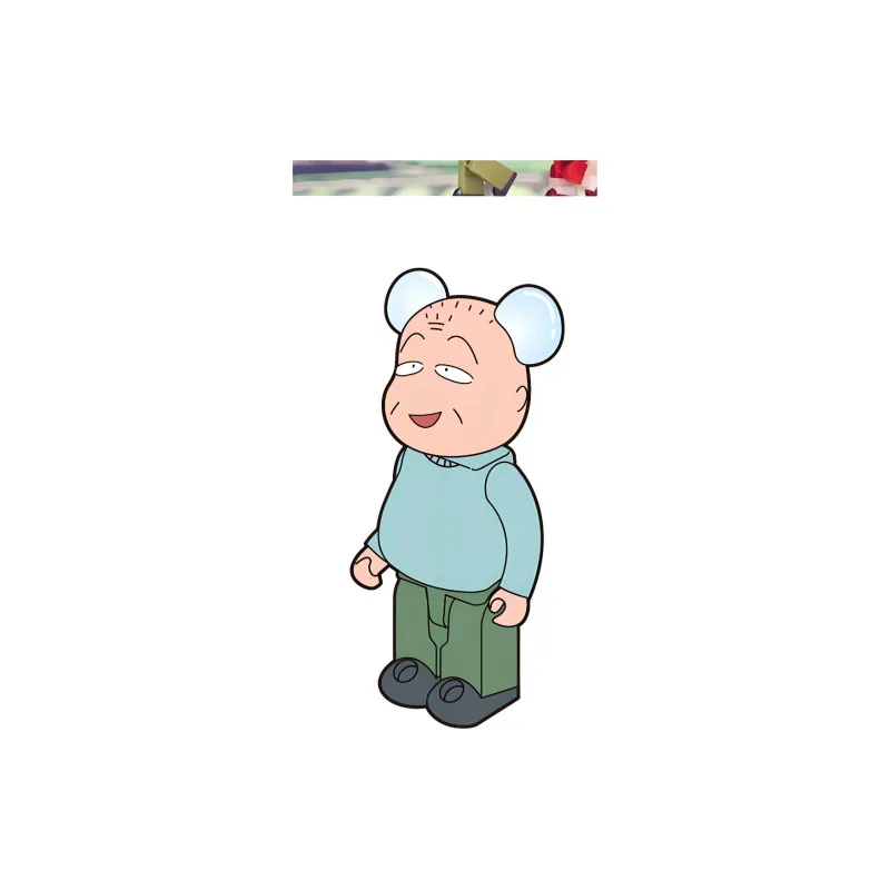 BE@RBRICK Movie Animation Cherry Maruko Grandpa Sakura Friend Collection Hang Tag Box 100%-3