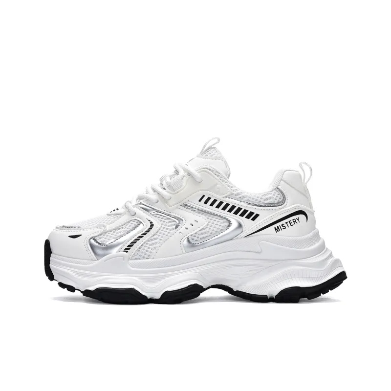 MISTERY Breathable Lightweight Low-Top Chunky Sneakers Women's-18
