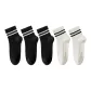 3 Black+2 White[Dopamine Dressing Double Stripe Preppy Style]