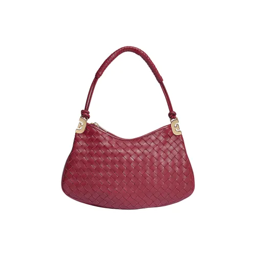 SAM EDELMAN Leather Handbag, Shoulder Bag Regular Women's Red