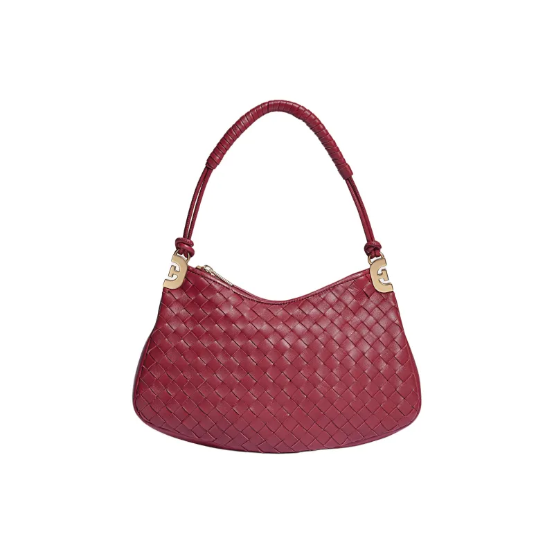 SAM EDELMAN Leather Handbag, Shoulder Bag Regular Women's Red-0