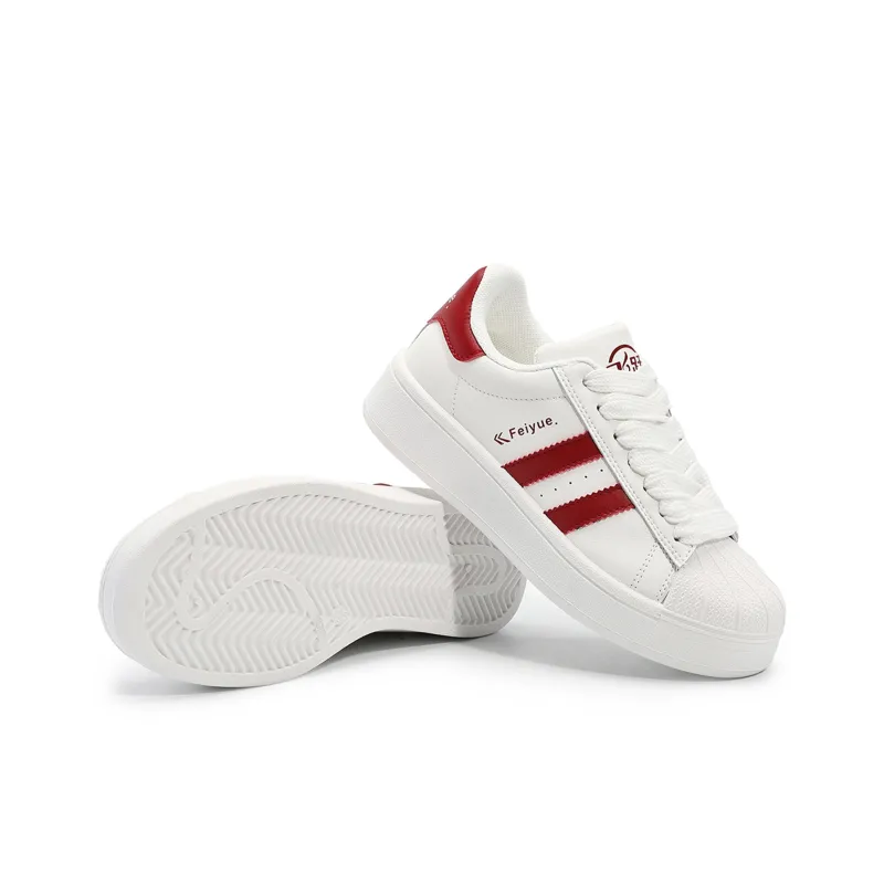 Feiyue Slip Resistant, Abrasion Resistant, Lightweight, Breathable Low Top Multicolor Skateboard Shoes Unisex-25