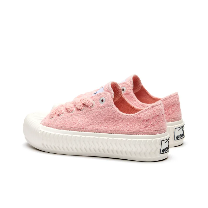 Excelsior Canvas Shoes Unisex Low Top Light Gray/Black/Dark Brown/Ecru/Pink-23