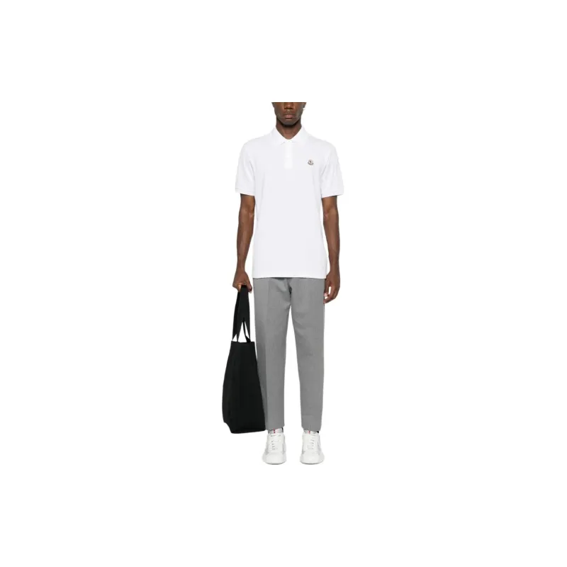 Moncler Logo Patch Short Sleeved Polo Shirt-1