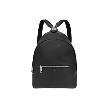 FENDI Calfskin Backpack Medium Size Men's Black