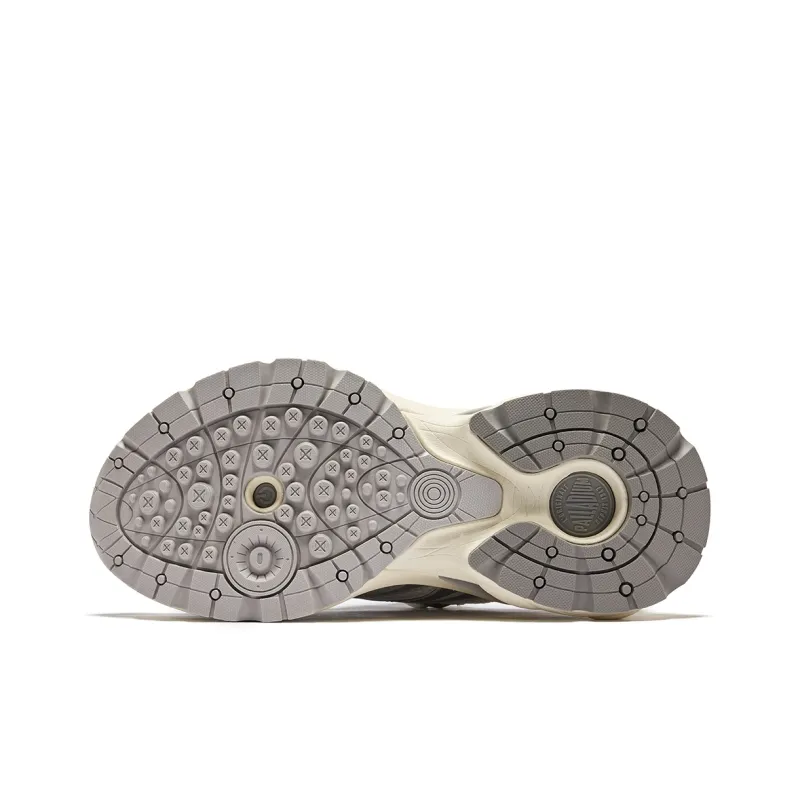 Palladium Anti Slip Wear Resistant Low Top Casual Shoes Unisex Silver Gray-4