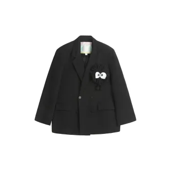LALABOBO Business Suit Women's Flare Night Black