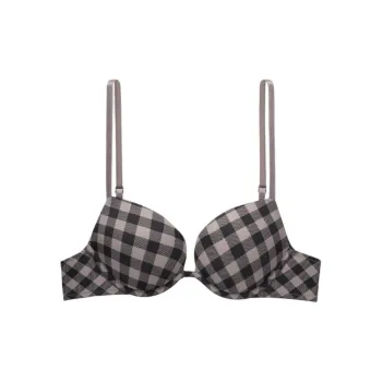 Victoria's Secret PINK WEAR EVERYWHERE Bra Women's Coffee Plaid