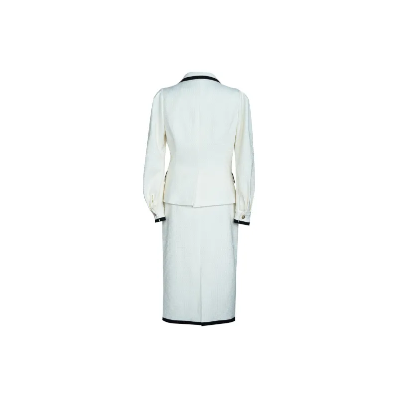 ROEYSHOUSE Business Suits Women's Ecru-3