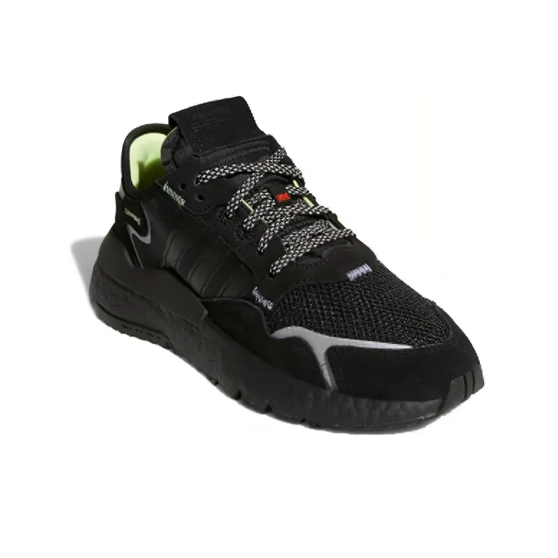 Adidas Originals Nite Jogger J Low Top Kids Lifestyle Shoes Black Teenagers-1