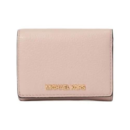 MICHAEL KORS Jet Set Travel Cow Leather Wallet Medium Size Women's Pink
