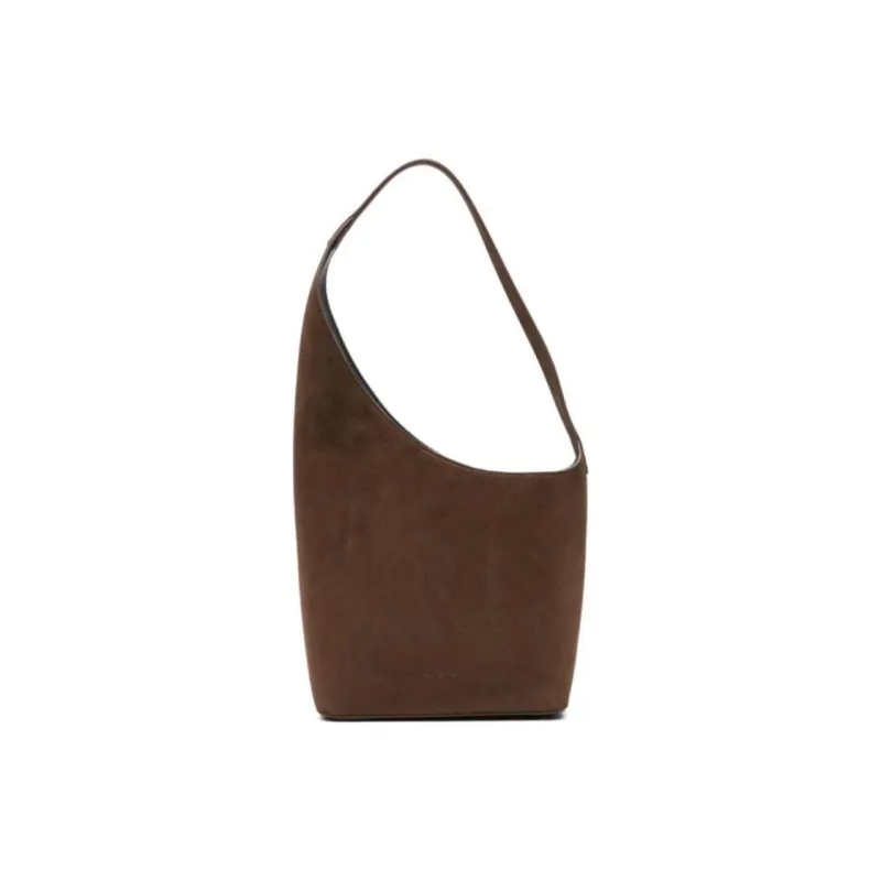 AESTHER EKME Suede One Shoulder Handbags Women's Chocolate-0