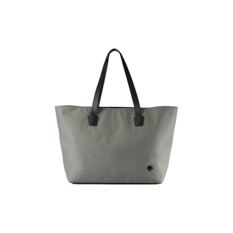 DESCENTE DSG COLLECTION Synthetic Leather Tote Bag Shopping Bag Handbag Men's Khaki Green-3