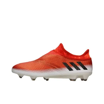 Adidas Messi FG Rubber Long Studs Anti Slip Wear Resistant Soccer Shoes Men's Red