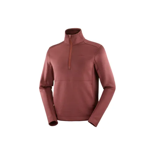 SALOMON OUTLINE Sweatshirts Men Rum Color