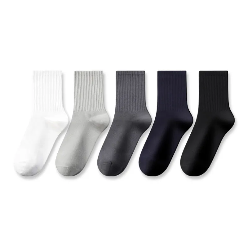 MIIOW Mid Calf Socks Men's 5 Pack-0