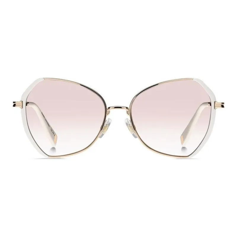 MARC JACOBS Metal Long Sharp Acetate Fiber Irregular Shape Sunglasses Women's White-1