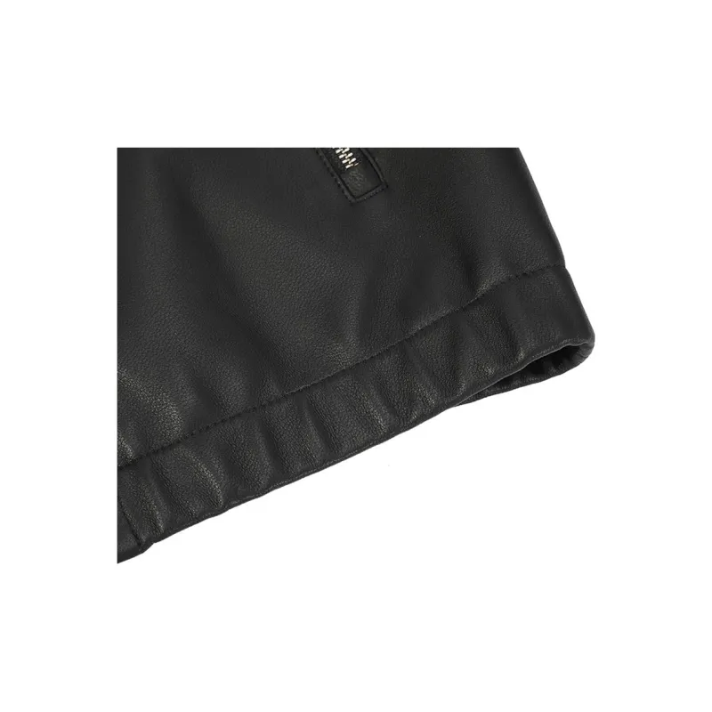 DAVID NAMAN Leather Jackets Men Black - Cheap Rcj Jordan Outlet