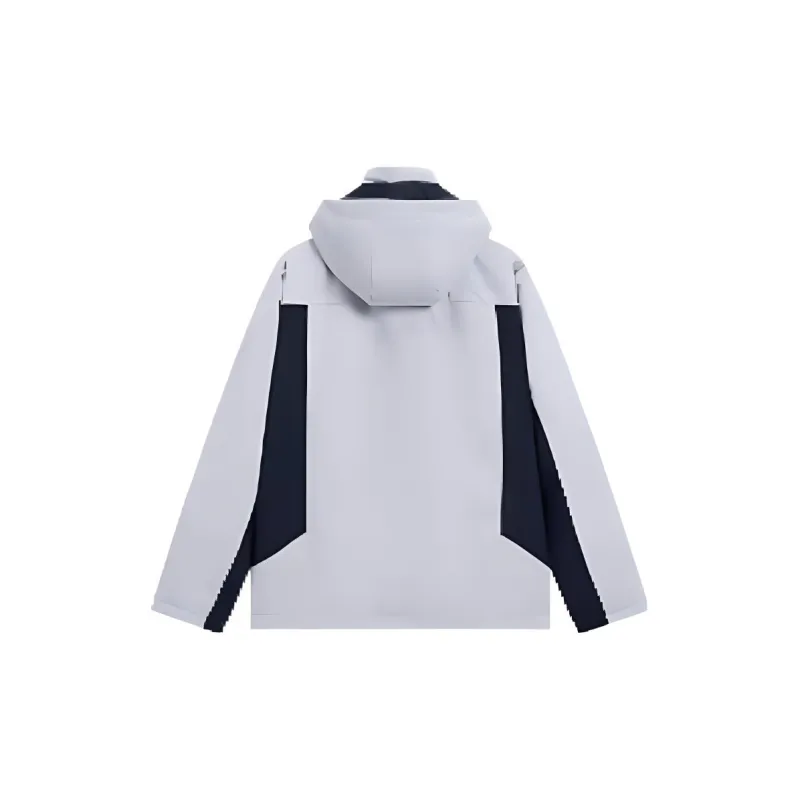 XTEP Trench Coat Men's Cloud Peak Gray/Dark Indigo/Pearl White-1