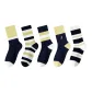 5 Pack (J Letter-Wide Stripes-Pinstripe-Large Colorblock-Wide Horizontal Stripes)