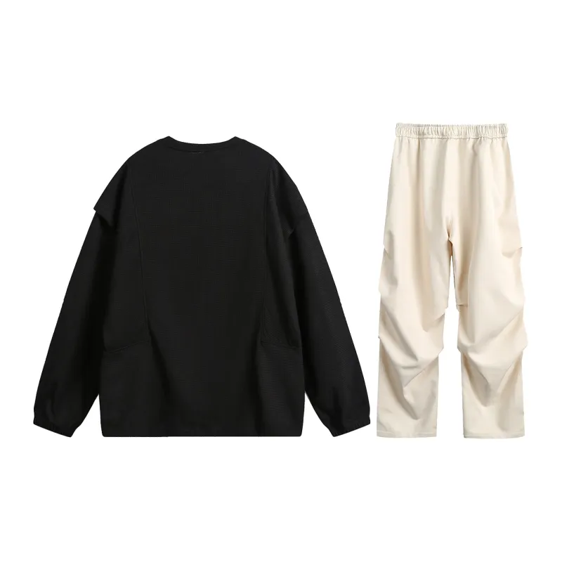 MEIPIN TANG Sweatshirt Set Unisex-13