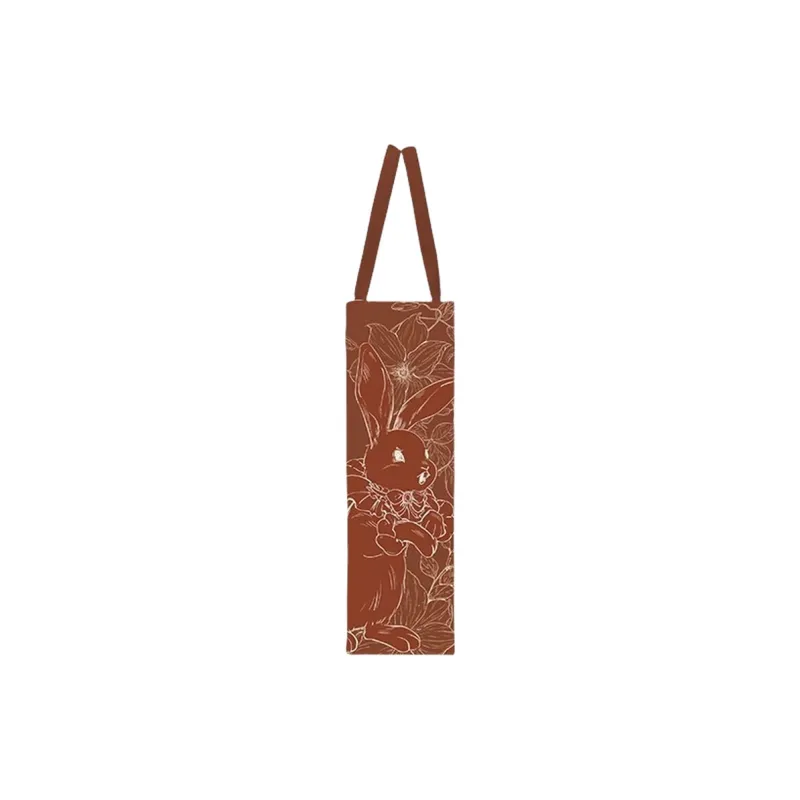 AOSONG Canvas Canvas Bag Handbags Regular Unisex Ecru & Brown-2
