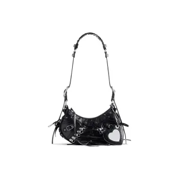 Balenciaga Le Cagole Lambskin Portable Crossbody Bag Shoulder Bag Mini Women's Black