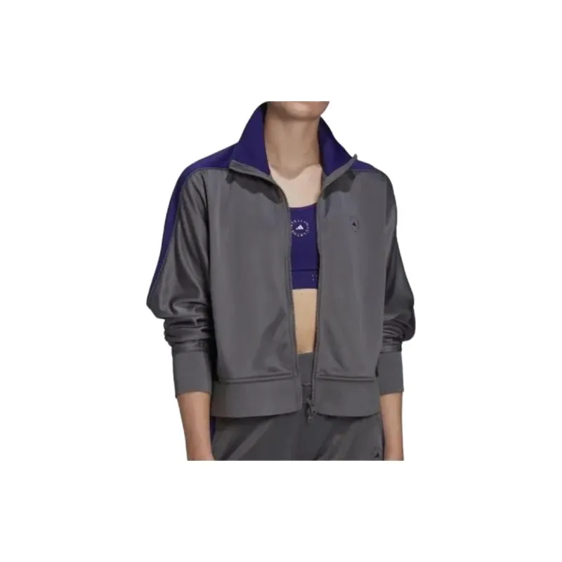 Adidas Stella McCartney Jackets Coats Women's Granite/Collegiate Purple/Black-1