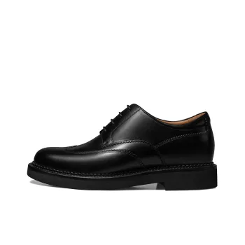 THOM WILLS British Business Casual Calfskin Derby Shoes Dress Shoes Men's Black