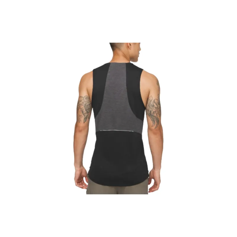 Lululemon Fast And Free Tank Tops Men's Black/Multicolored Obsidian-2
