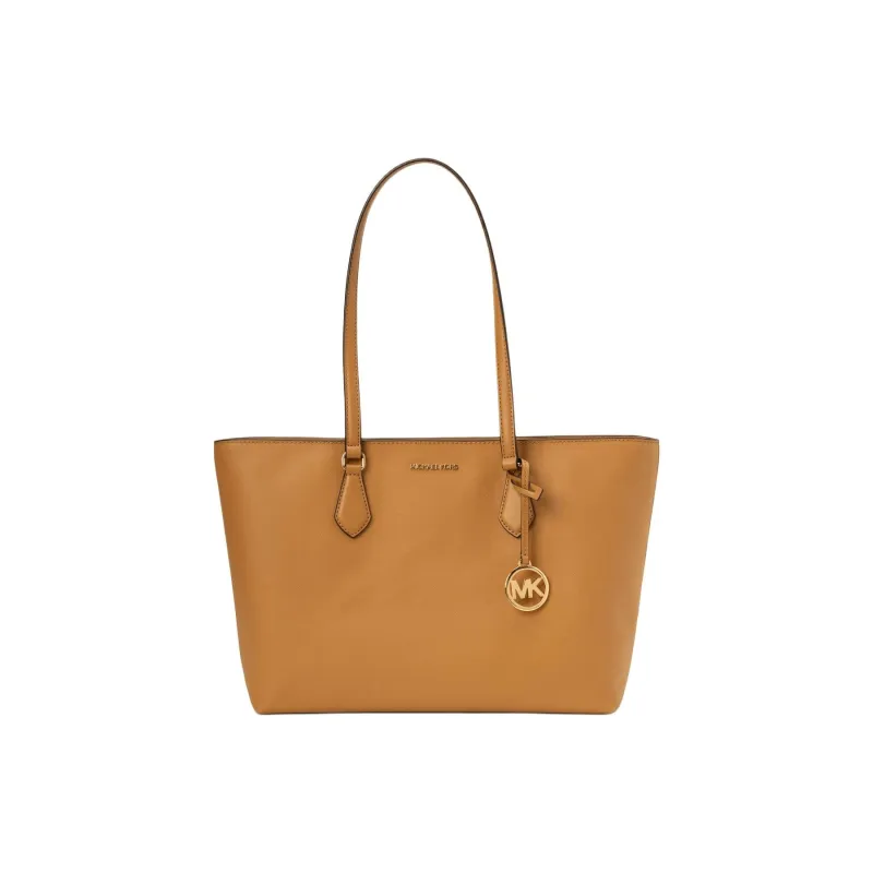 MICHAEL KORS Coated Canvas Tote Bag, Shopping Bag, Shoulder Bag, Handbag Large Size Women's Light Brown-0