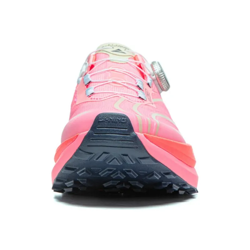 LiNing Lulu PRO Cushioning Wear-Resistant Low-Top Trail Running Running Shoes Men's Pink-4