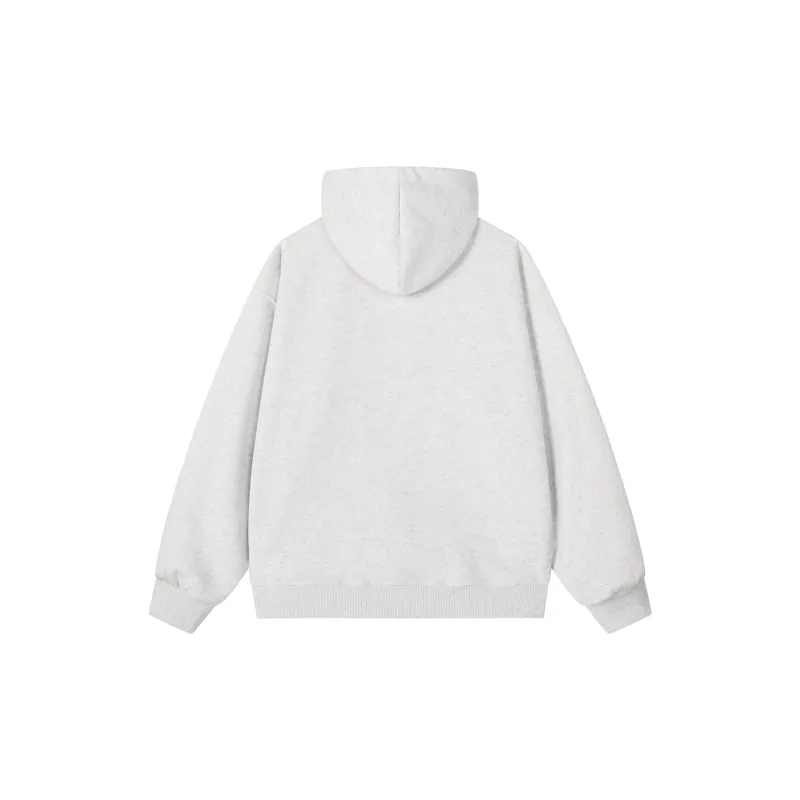 Kepu Sweatshirt Unisex White Heather Gray-5