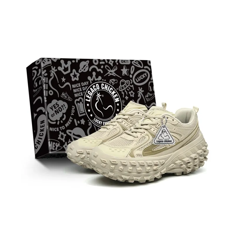 Legaco Chicken Anti-Slip And Wear-Resistant Height Increasing Low-Top Chunky Sneakers Unisex-37