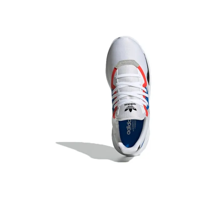 Adidas Originals Flex Collection J Breathable And Wear resistant Low Top Kids Lifestyle Shoes White Blue Gray Teenagers-4