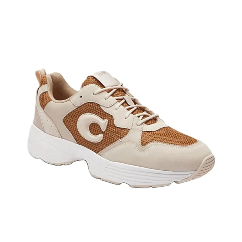 COACH Low Top Casual Shoes Men's Yellow-2
