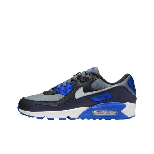 Nike Air Max 90 Casual Shoes Men Low-Top Gray/Blue