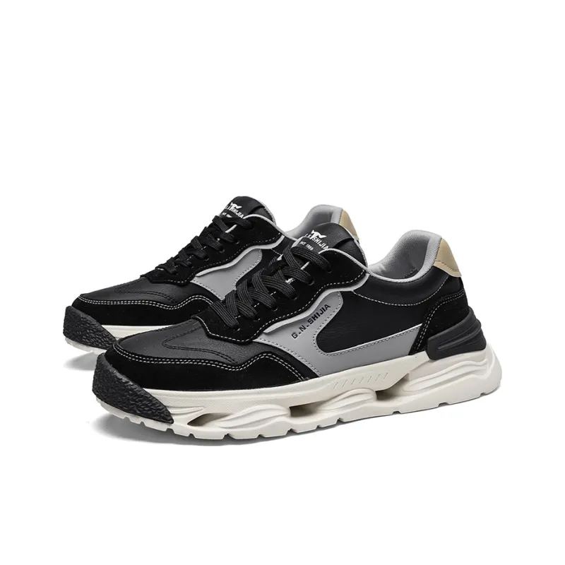 G.N.SHIJIA Lightweight Height Increasing Low Top Casual Shoes Men's-2