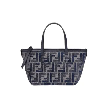 FENDI Cotton Shoulder Bag, Crossbody Bag, Handbag Mini Women's Blue